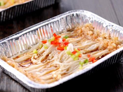 正安锡纸烤金针菇